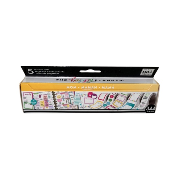 NEW The Happy Planner MOM Sticker Roll Pack Schedule Organization Gift 344 Piece - Picture 1 of 7